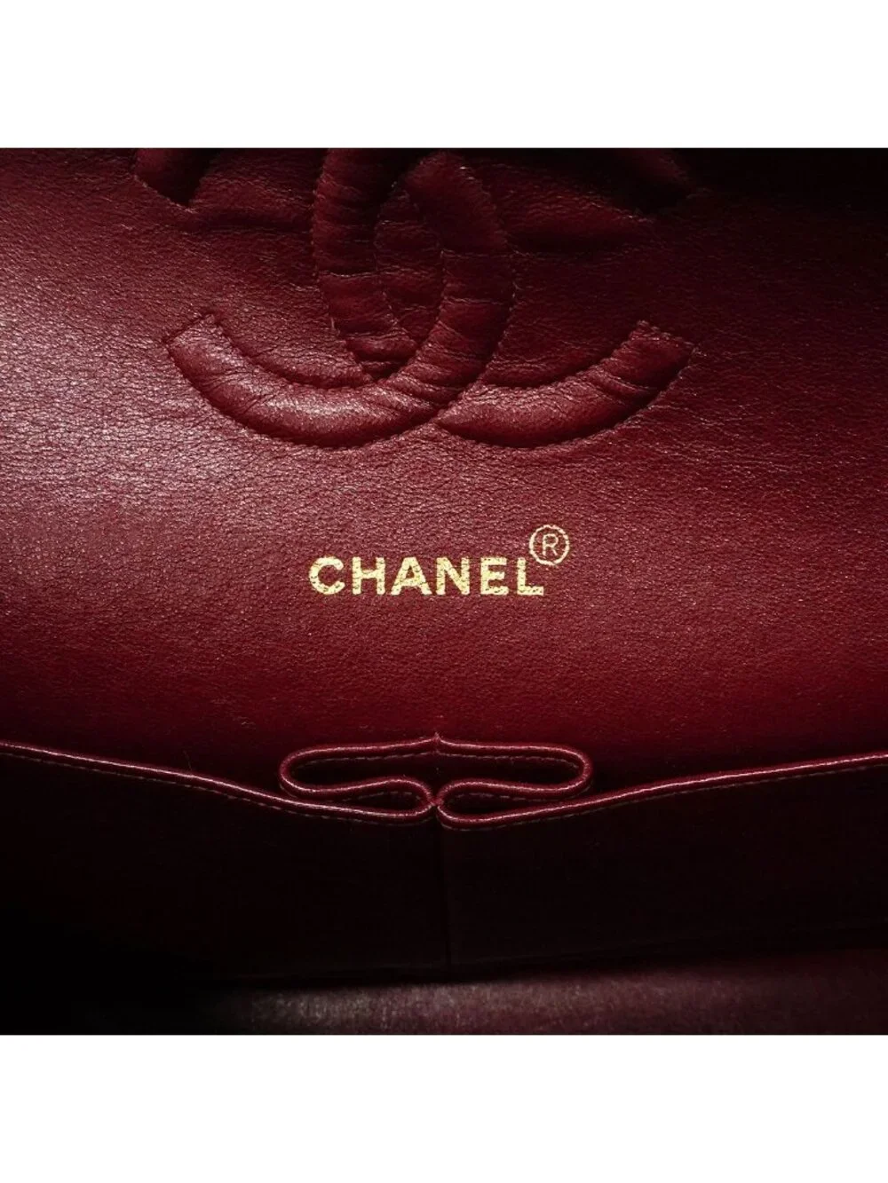 Chanel Shoulder Bag Quilted Lambskin Black Gold